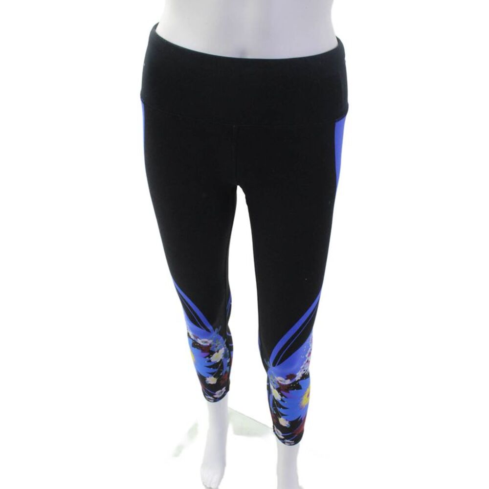 Sweaty Betty Women Ankle Floral Leggings Black Elastane Size S